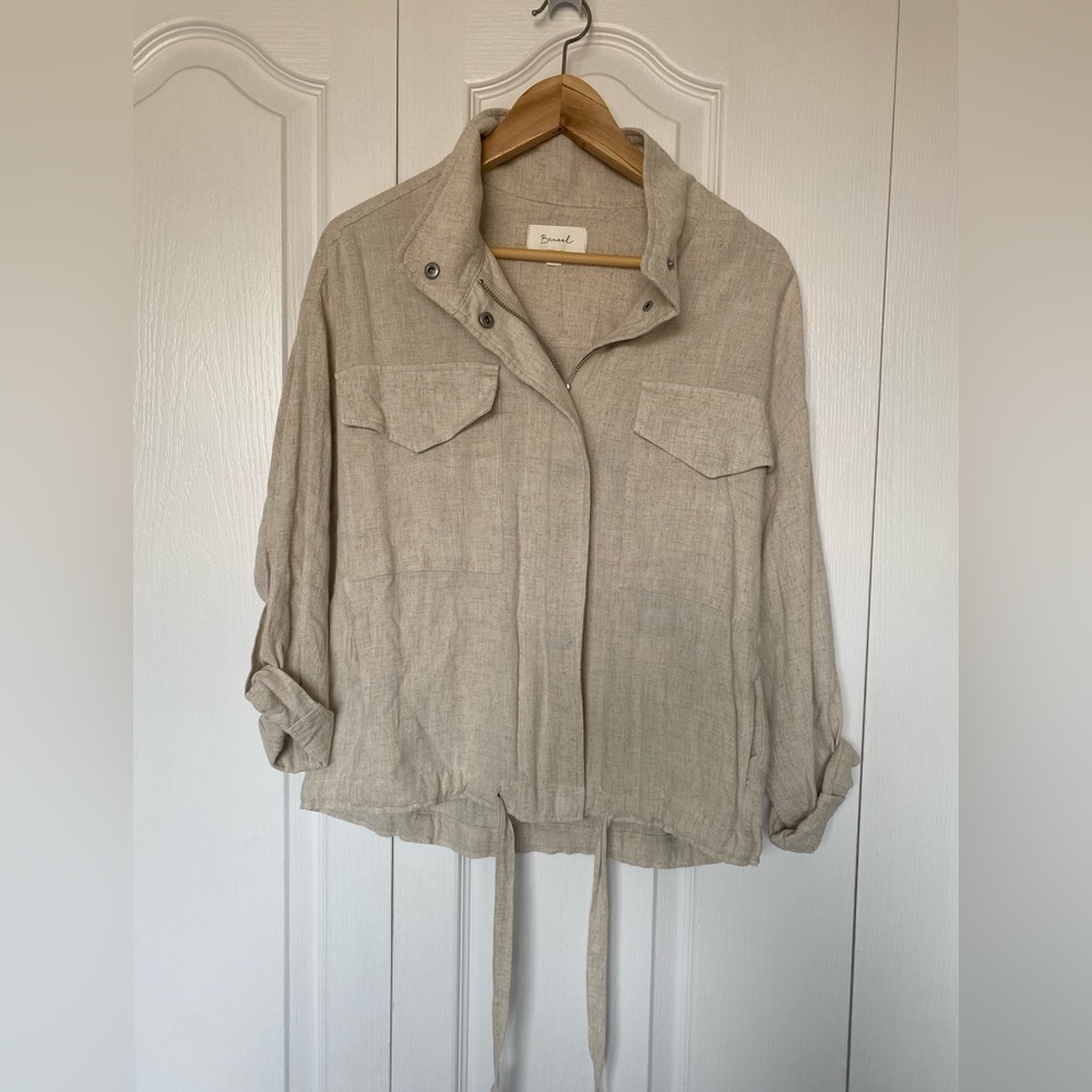 Be cool linen blend sporty jacket size S